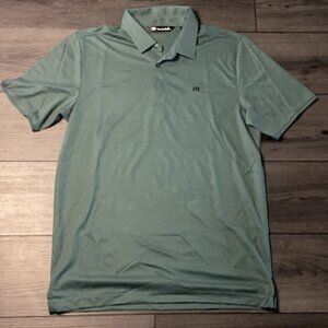 Travis Mathew The Heater Golf Polo Shirt Green Men's Medium NWOT